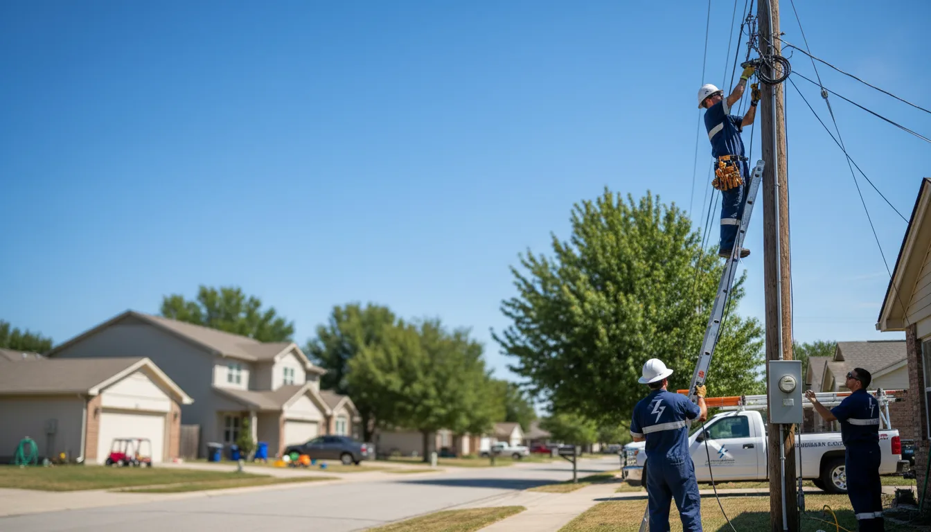 Residential electrician providing installation services in Westland, MI